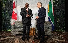 G7 Summit - Mark Carney Meets With Cyril Ramaphosa