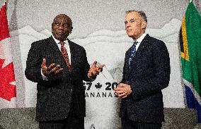 G7 Summit - Mark Carney Meets With Cyril Ramaphosa