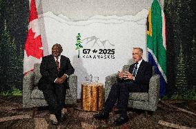 G7 Summit - Mark Carney Meets With Cyril Ramaphosa