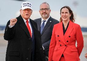 G7 Summit - President Trump Arrives In Calgary