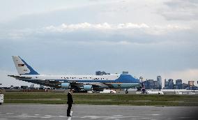 G7 Summit - President Trump Arrives In Calgary