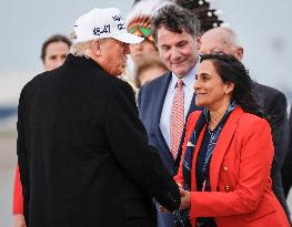 G7 Summit - President Trump Arrives In Calgary