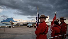 G7 Summit - President Trump Arrives In Calgary