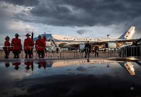 G7 Summit - President Trump Arrives In Calgary