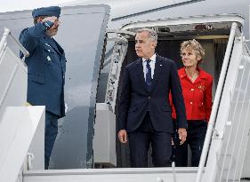 G7 Summit - Mark Carney Arrives In Calgary