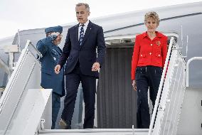 G7 Summit - Mark Carney Arrives In Calgary