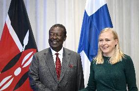 Kenyan Prime Minister and Minister of Foreign Affairs Musalia Mudavadi in Finland