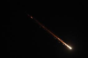 Iranian Missiles in Sky Of Palestine