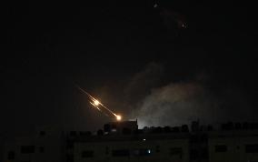 Iranian Missiles in Sky Of Palestine