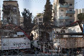 Iranian Missile Strike Hits Bat Yam