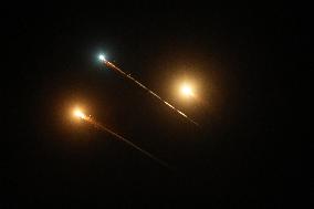 Missile Traces Over Hebron as Iran Launches New Strike on Israel