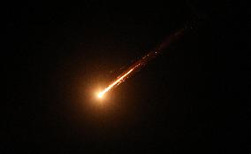 Missile Traces Over Hebron as Iran Launches New Strike on Israel