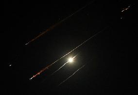 Missile Traces Over Hebron as Iran Launches New Strike on Israel