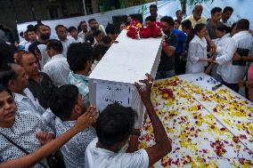 Funeral for The Victims of The Air India Plane Crash - India