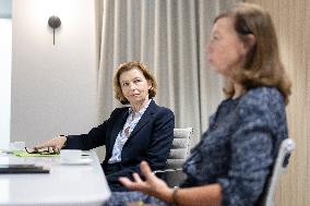 Anne-Marie Couderc et Florence Parly Portrait - Paris