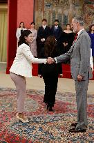 King Felipe VI Receives Young Ibero-American Leaders - Madrid