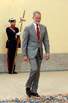 King Felipe VI Receives Young Ibero-American Leaders - Madrid