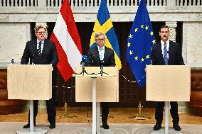 EU COMMISSIONER MAGNUS BRUNNER IN SWEDEN