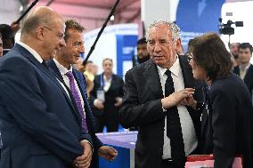 Francois Bayrour Visit To Paris Air Show - Le Bourget
