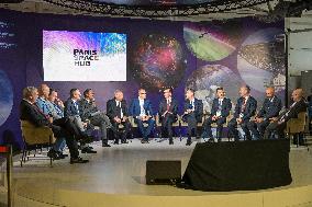 Francois Bayrour Visit To Paris Air Show - Le Bourget
