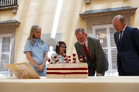 King Felipe Meets Winners of 43rd What Is a King for You School Contest - Madrid