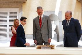 King Felipe Meets Winners of 43rd What Is a King for You School Contest - Madrid