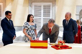 King Felipe Meets Winners of 43rd What Is a King for You School Contest - Madrid