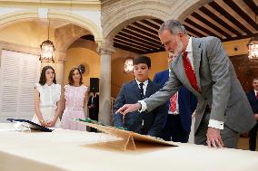 King Felipe Meets Winners of 43rd What Is a King for You School Contest - Madrid
