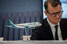 AviLease and Airbus Conference Press At Paris Air Show - Le Bourget