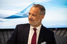 AviLease and Airbus Conference Press At Paris Air Show - Le Bourget