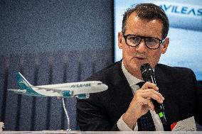 AviLease and Airbus Conference Press At Paris Air Show - Le Bourget