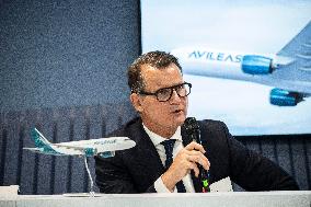 AviLease and Airbus Conference Press At Paris Air Show - Le Bourget