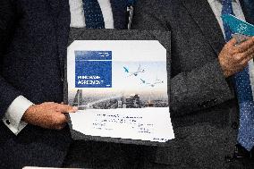 AviLease and Airbus Conference Press At Paris Air Show - Le Bourget
