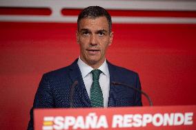 Sanchez At The PSOE Executive Committee Meeting - Madrid