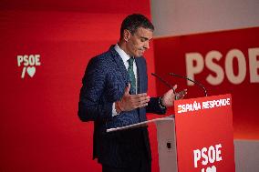 Sanchez At The PSOE Executive Committee Meeting - Madrid