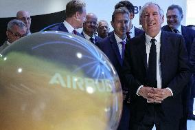 Francois Bayrour Visit To Paris Air Show - Le Bourget
