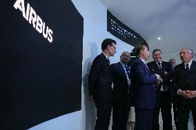 Francois Bayrour Visit To Paris Air Show - Le Bourget