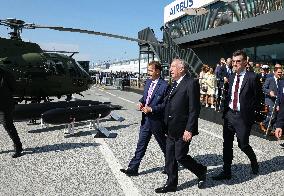 Francois Bayrour Visit To Paris Air Show - Le Bourget