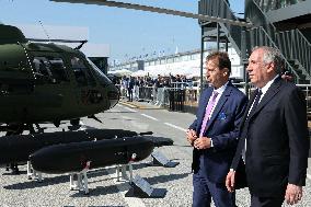 Francois Bayrour Visit To Paris Air Show - Le Bourget