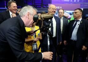 Francois Bayrour Visit To Paris Air Show - Le Bourget