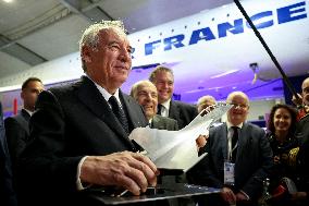 Francois Bayrour Visit To Paris Air Show - Le Bourget