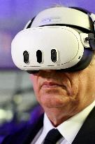 Francois Bayrour Visit To Paris Air Show - Le Bourget