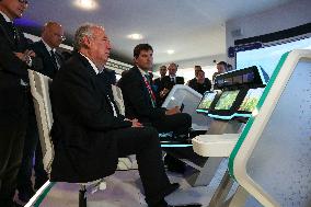 Francois Bayrour Visit To Paris Air Show - Le Bourget