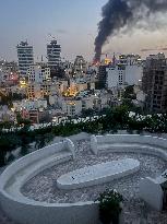 Israel Strikes Iranian Media Building - Tehran