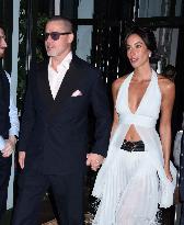 Brad Pitt and Ines De Ramon Leave Hotel - NYC