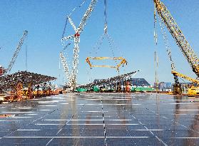Offshore PV Platform Construction in Yantai