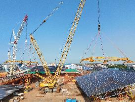 Offshore PV Platform Construction in Yantai