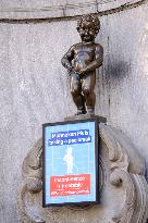 Manneken Pis Shows Involuntary Urination - Brussels