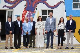 King Felipe and Queen Letizia Visit Burela