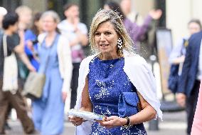 Queen Maxima At Re-Signing of the Music Education Agreement - The Hague